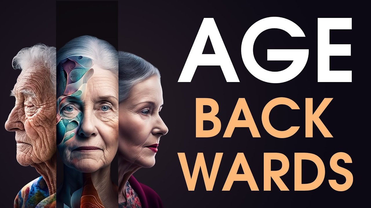 Image promoting Anti-Aging Support with visuals of aging and rejuvenation concepts for vitality.