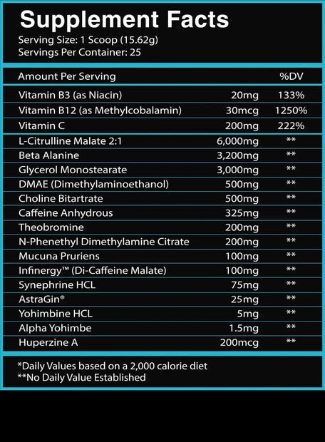 Centurion Labz God Of Rage Unchained 390 g – pre - workout - GIGACULT