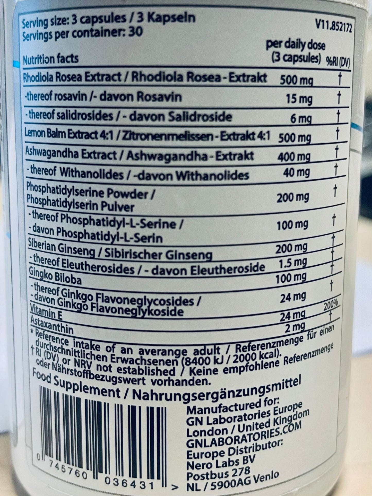 Genetic Nutrition Anti Stress