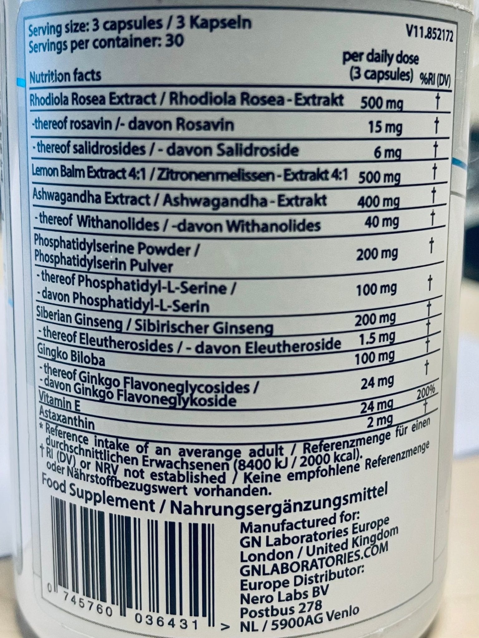 Genetic Nutrition Anti Stress