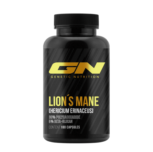 GN Laboratories Lions Mane Hericium Erinaceus 180 capsules bottle for cognitive support and immune health