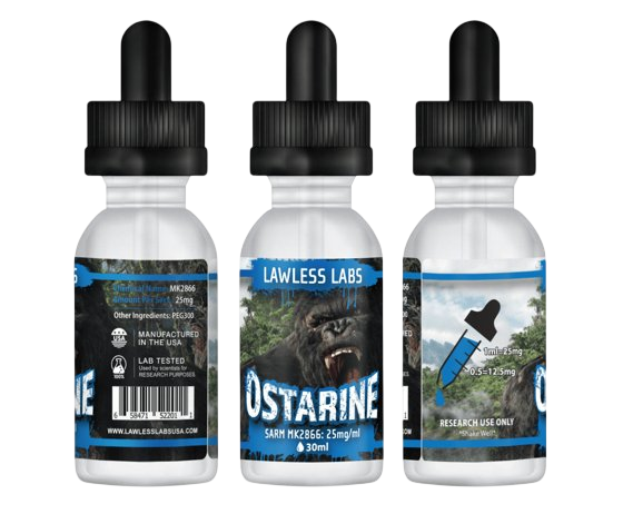 Lawless Ostarine Liquid 25mg 30ml - GIGACULT