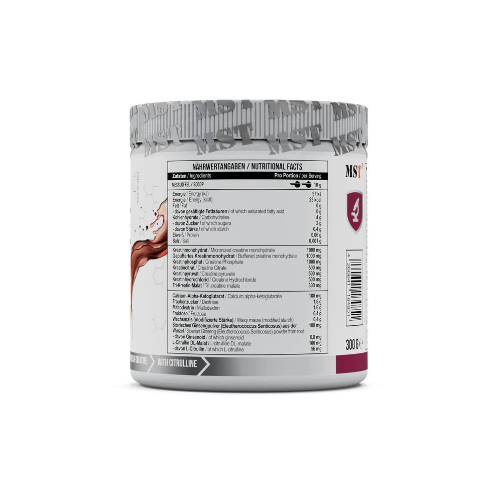 MST® Creatine Kick – 7 - in - 1 Creatine Complex for Power, Mass & Endurance (300 g) - GIGACULT