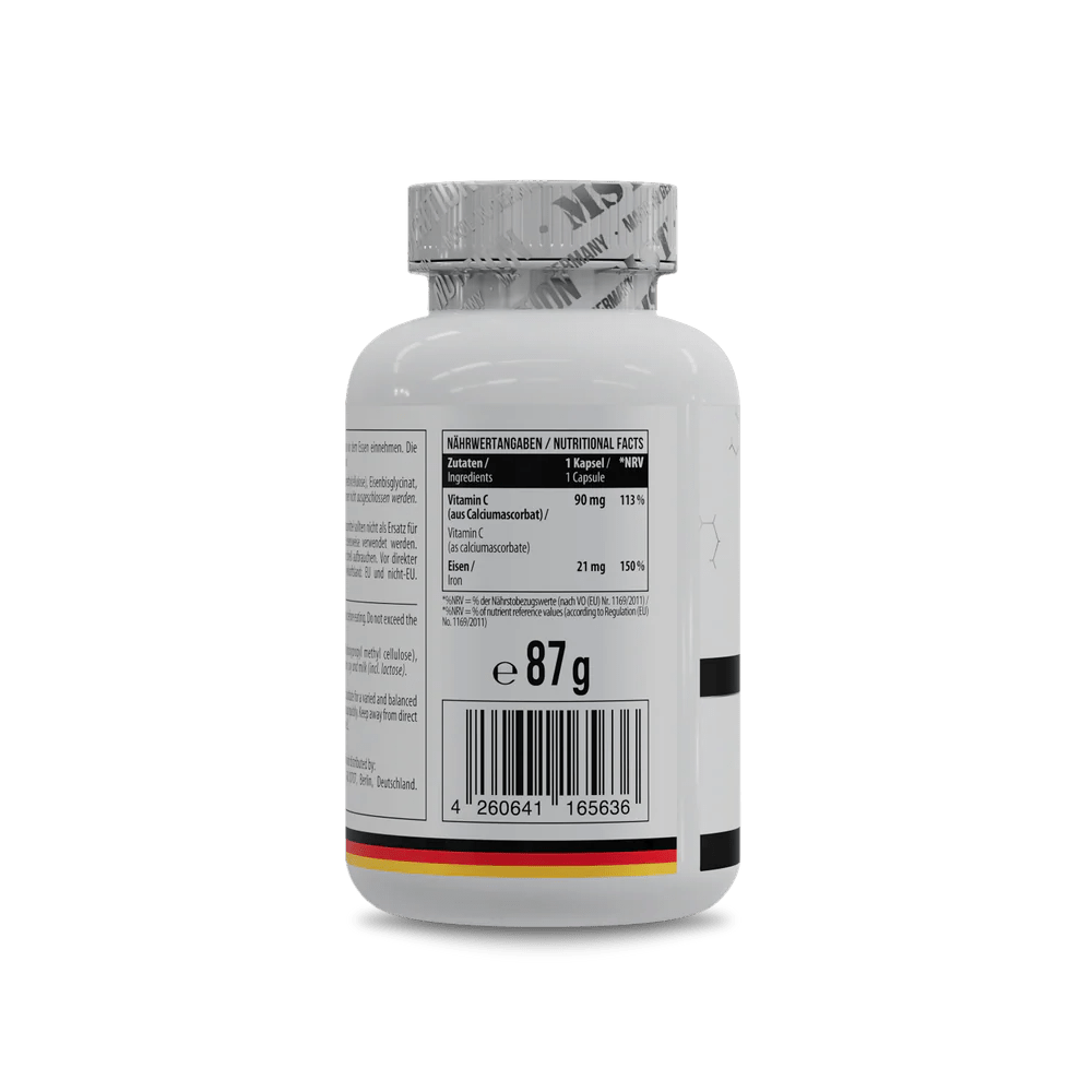 MST® Iron Bisglycinate + Vitamin C – Gentle & Highly Absorbable Iron Support - GIGACULT