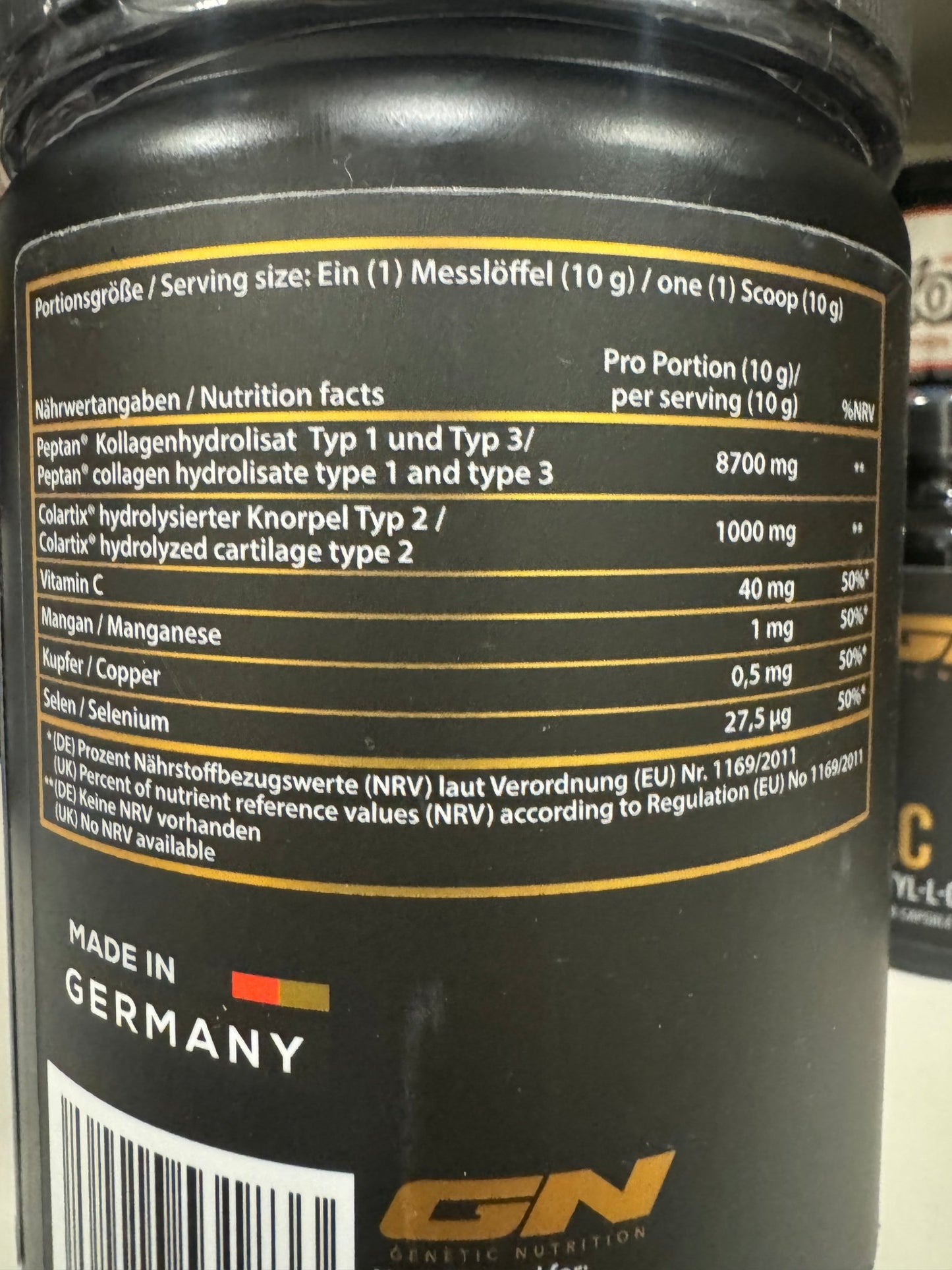 Genetic Nutrition Laboratories Peptan Collagen Peptides