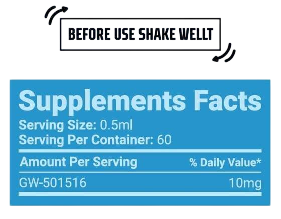 Smart Brothers GW - 501516 Cardarine 20mg 30 ml - GIGACULT