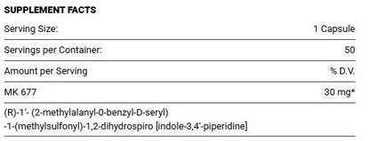 Bio Molecule Ibutamoren MK - 677 50 caps (30mg) - GIGACULT
