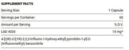 Bio Molecule Ligandrol 15mg 60 caps - GIGACULT