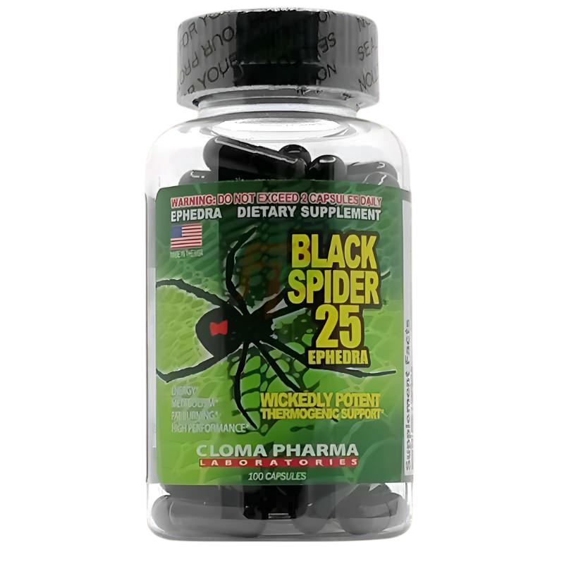 Cloma Pharma Black Spider 100 caps - GIGACULT