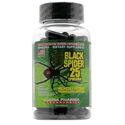 Cloma Pharma Black Spider 100 caps - GIGACULT