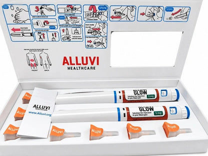 Alluvi GLOW – BPC-157 + TB-500 + GHK-Cu Peptide Blend, 2 Pens