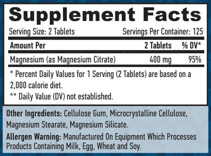 Haya Magnesium Citrate 200 mg 250 tabl.