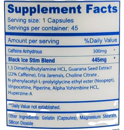E.T. Labz Black Ice 45 caps - GIGACULT