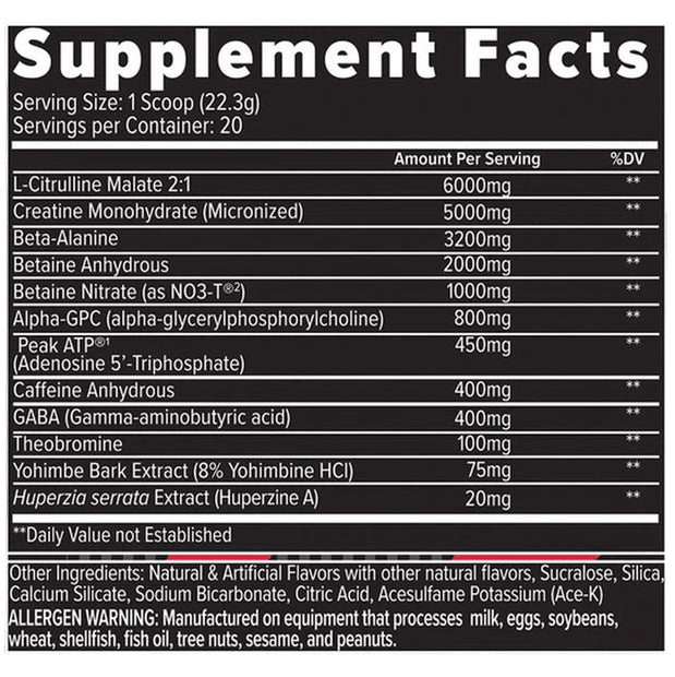 Finaflex WRN PWO 448g pre-workout booste - GIGACULT