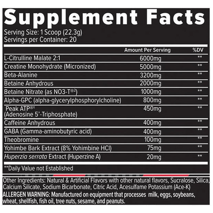 Finaflex WRN PWO 448g pre-workout booste - GIGACULT