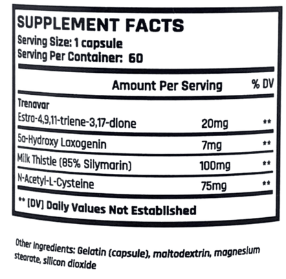 Genetech Pharma Labs Tren-V 600 60 caps - GIGACULT