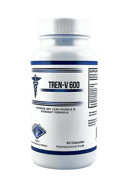 Genetech Pharma Labs Tren-V 600 60 caps - GIGACULT