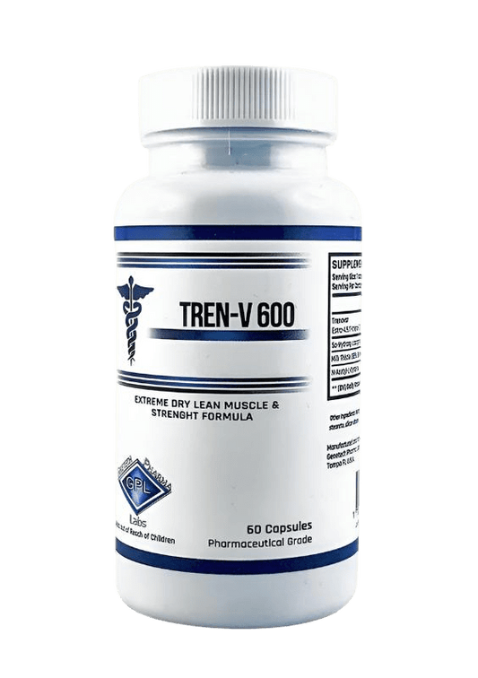Genetech Pharma Labs Tren-V 600 60 caps - GIGACULT