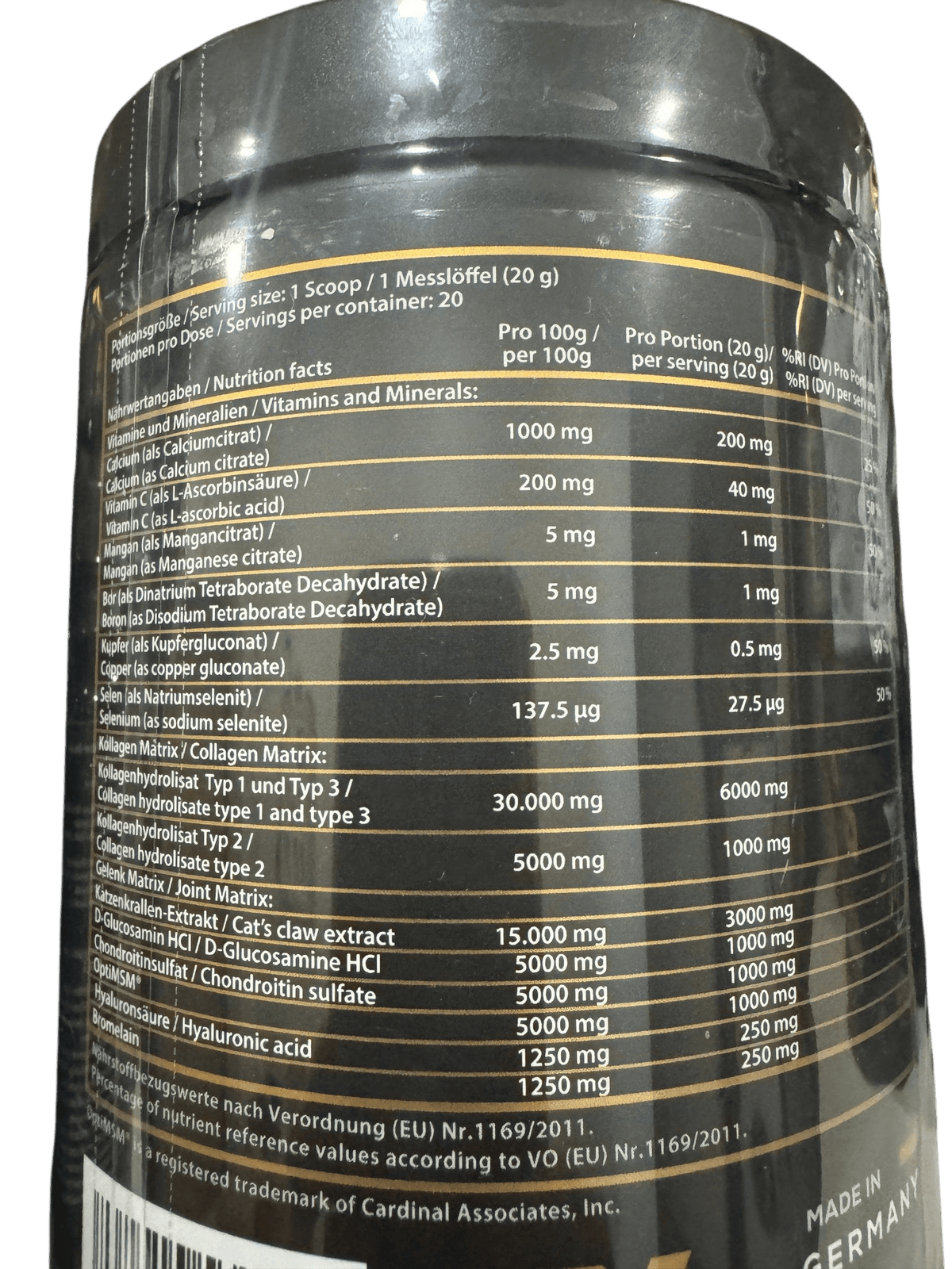 Genetic Nutrition Laboratories Bionic Joints · 400g - GIGACULT