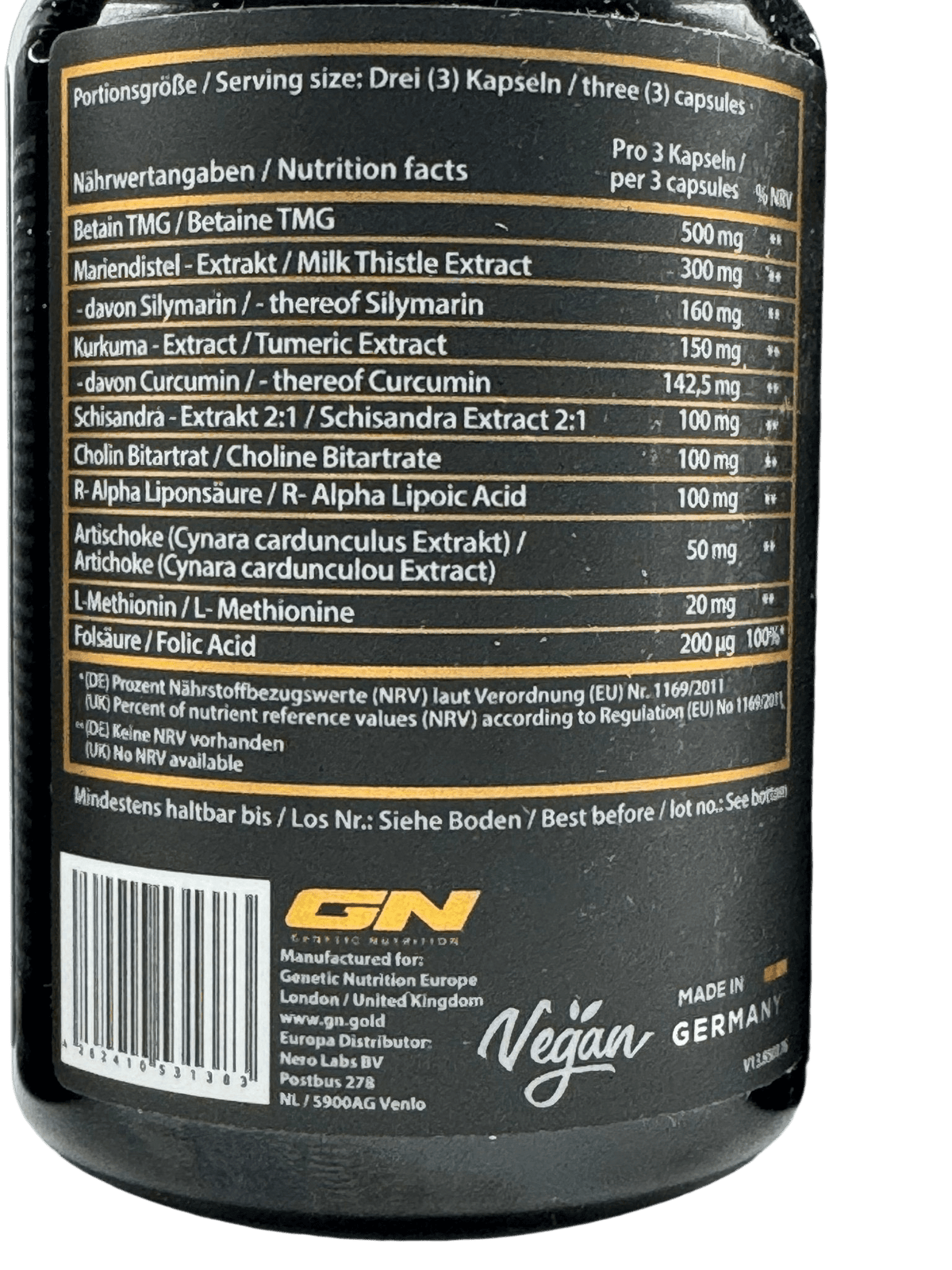 Genetic Nutrition Laboratories Liver Support Complex - GIGACULT