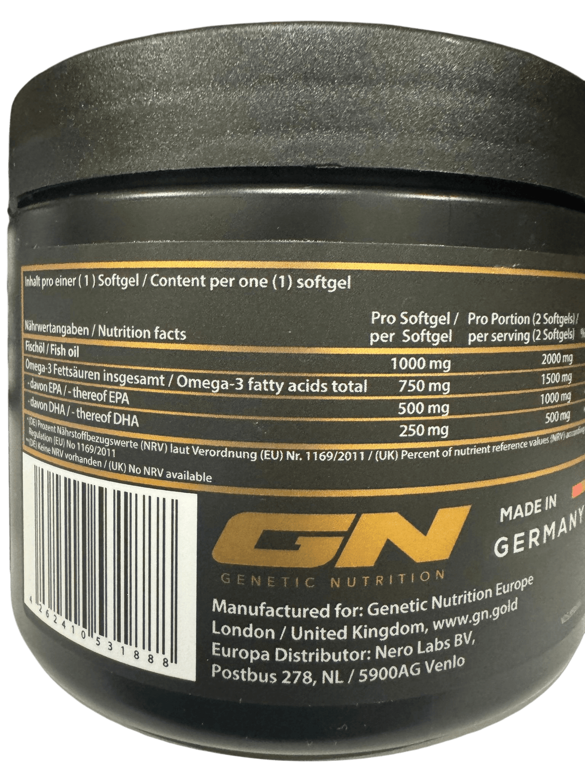 Genetic Nutrition Laboratories Triglyceride Omega 3 Sport Edition - GIGACULT
