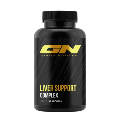 Genetic Nutrition Laboratories Liver Support Complex bottle containing 90 capsules for liver health support.