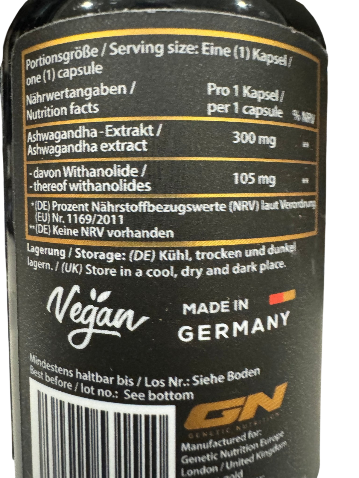 GN Laboratories Ashwagandha Shoden - 60 capsules 35% withanolides - GIGACULT