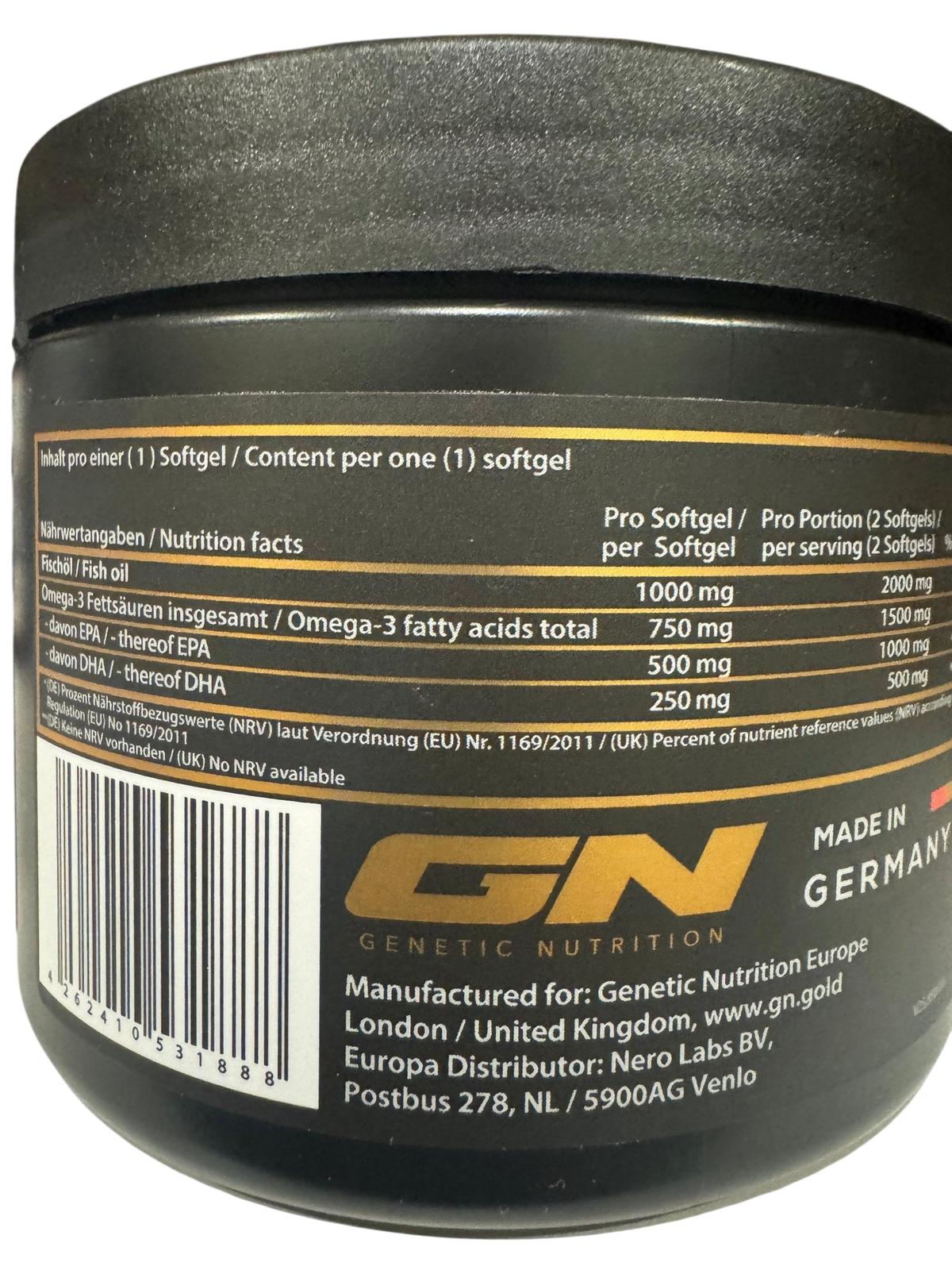 Genetic Nutrition Laboratories Triglyceride Omega 3 