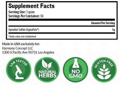 Harmony Concept Agmatine Sulfate AgmaPure 50g - GIGACULT