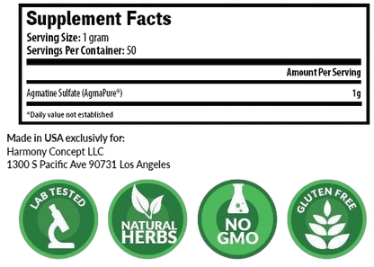 Harmony Concept Agmatine Sulfate AgmaPure 50g - GIGACULT