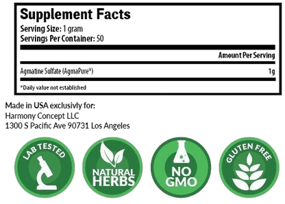Harmony Concept Agmatine Sulfate AgmaPure 50g - GIGACULT