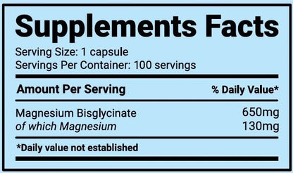 Harmony Concept Magnesium Bisglycinate 100 caps - GIGACULT