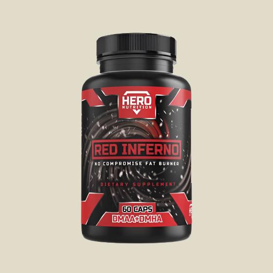 Hero Nutrition Red Inferno DMAA DMHA 60 caps - GIGACULT