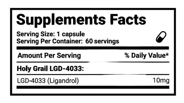 Holy Grail Lgd-4033 60 caps muscle building sarm - GIGACULT