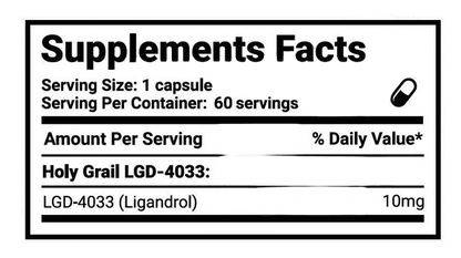 Holy Grail Lgd-4033 60 caps muscle building sarm - GIGACULT
