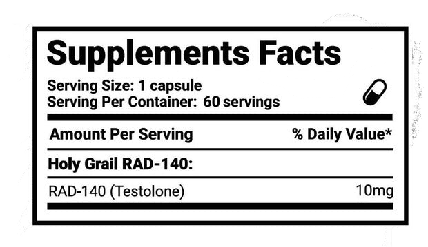 Holy Grail Rad 140 60 caps – SARM - GIGACULT