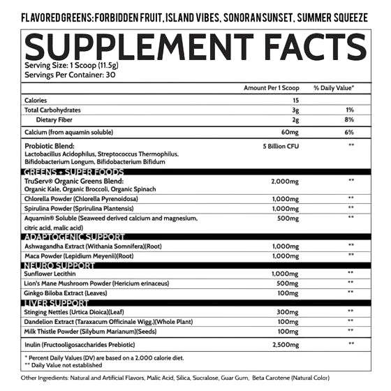 Inspired GREENS 345 g superfood - GIGACULT