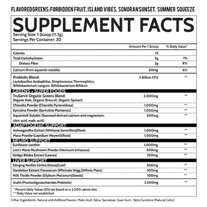 Inspired GREENS 345 g superfood - GIGACULT