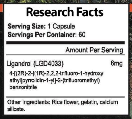 Lawless Labs Ligandrol SARM LGD - 4033 60caps - GIGACULT