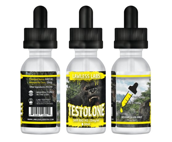 Lawless Testolone Liquid Sarm Rad - 140 20mg 30 ml - GIGACULT