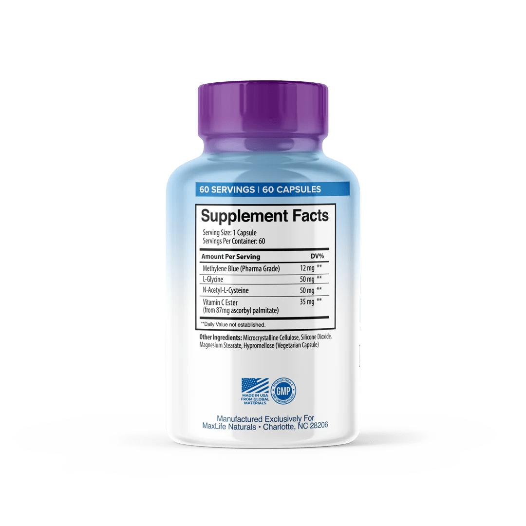 Maxlife Methyl Blue+ 60 caps – Premium Nootropic with Pharmaceutical - Grade Methylene Blue - GIGACULT