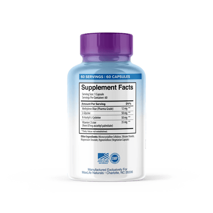 Maxlife Methyl Blue+ 60 caps – Premium Nootropic with Pharmaceutical - Grade Methylene Blue - GIGACULT