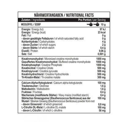 MST® Creatine Kick – 7 - in - 1 Creatine Complex for Power, Mass &amp; Endurance (300 g) - GIGACULT