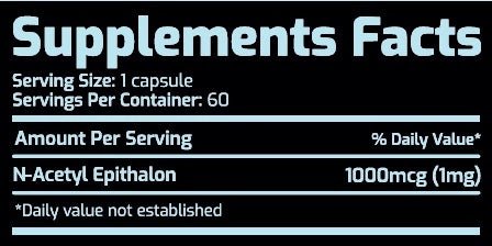 Nucleon Nutrition N - Acetyl Epitalon 60 caps - GIGACULT