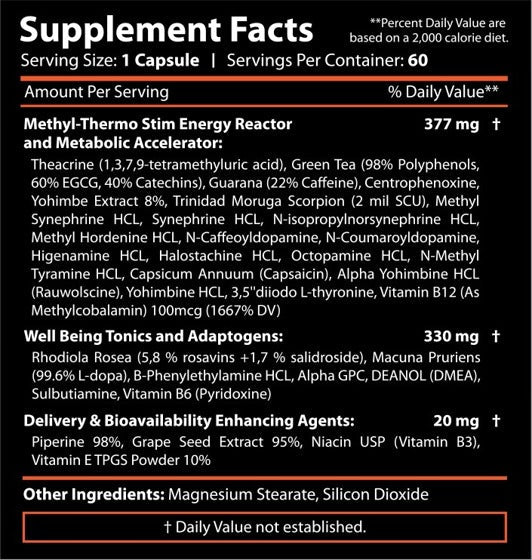 Revange Nutrition Thermal Pro Hardcore 60 - GIGACULT