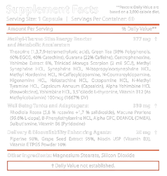 Revange Nutrition Thermal Pro Hardcore 60 - GIGACULT