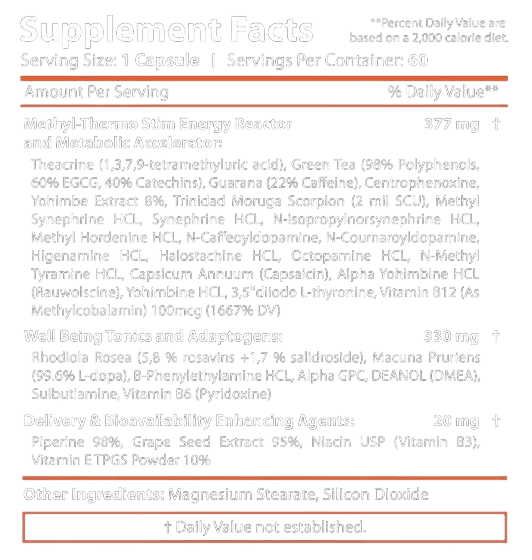 Revange Nutrition Thermal Pro Hardcore 60 - GIGACULT