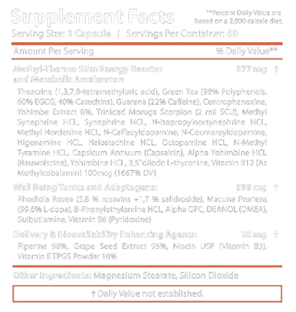 Revange Nutrition Thermal Pro Hardcore 60 - GIGACULT