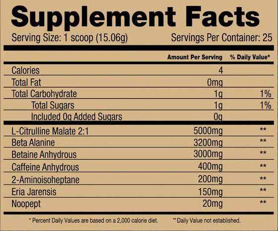 Scary Hours PWO - Stimulant Pre - Workout - GIGACULT