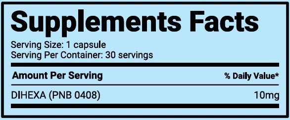 Smart Brothers DIHEXA 30 Caps - PNB0408 - Nootropic Supplement - GIGACULT